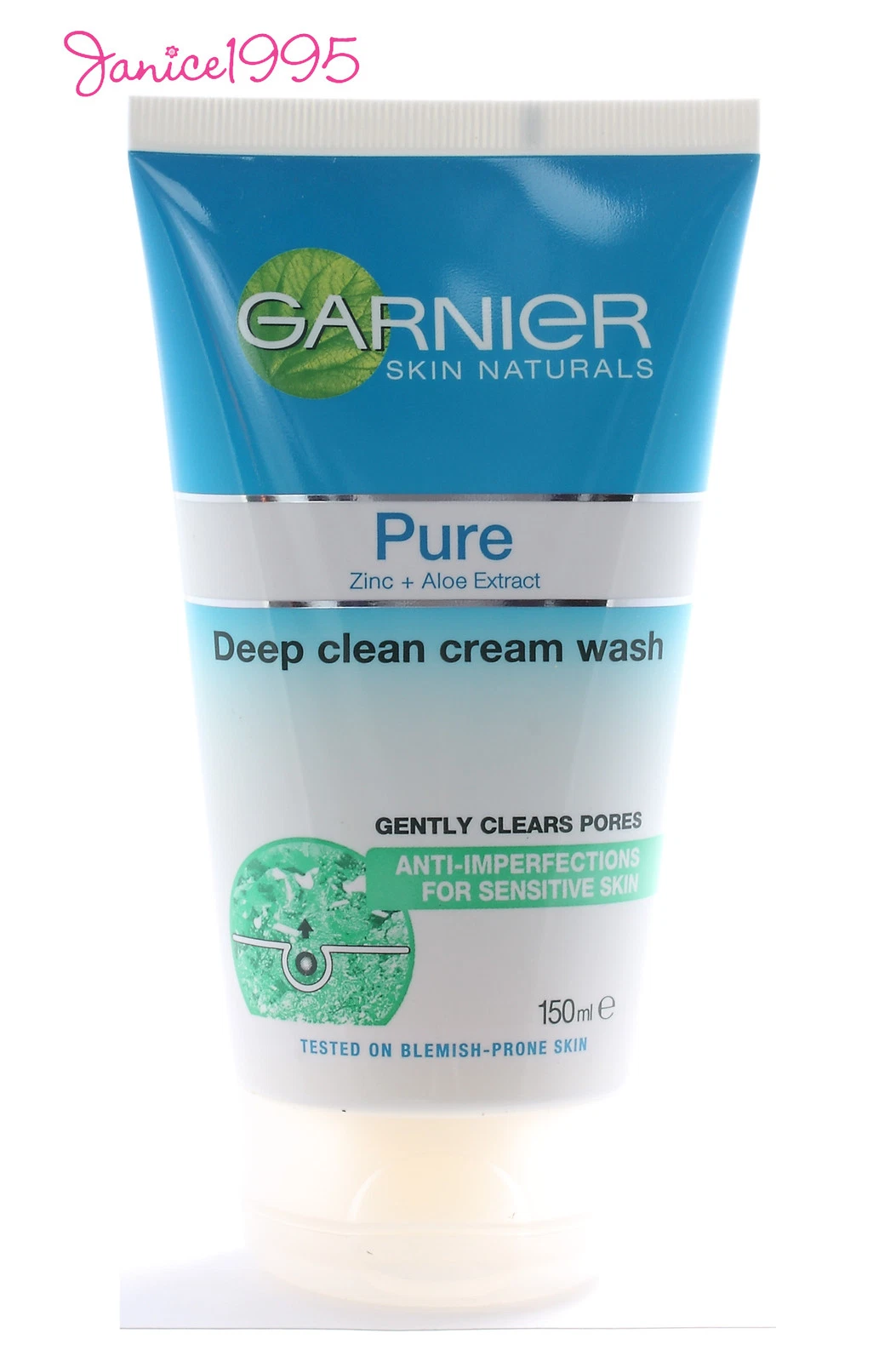 GARNIER PURE DEEP CLEAN CREAM WASH 150ML