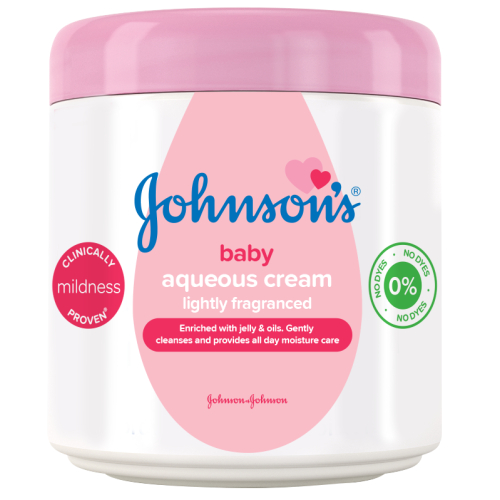 J&J BABY AQUEOUS CREAM LIGHTLY FRAGRANCE 500ML